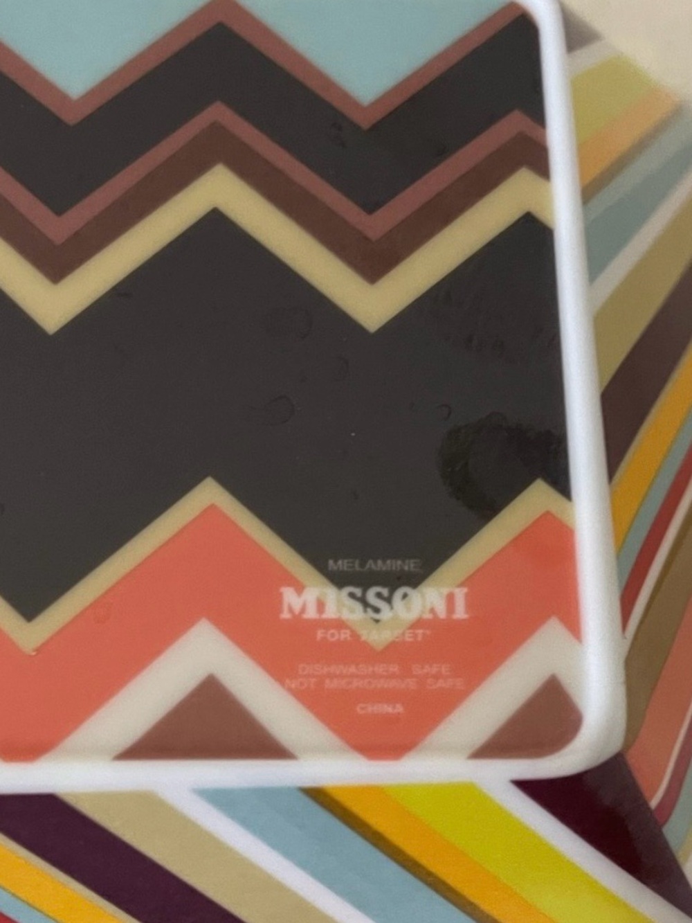 Vtg ‘11 Missoni Colab Target Limited Edition6-pcs Melamine Square Bowls #0415267 - Picture 4 of 16